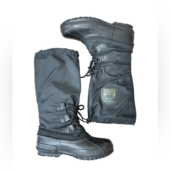 SOREL Womens Snow Lion Boots Sorel CANADA Snowmobile Snow Boots Arctic Size 6 - Picture 3 of 16